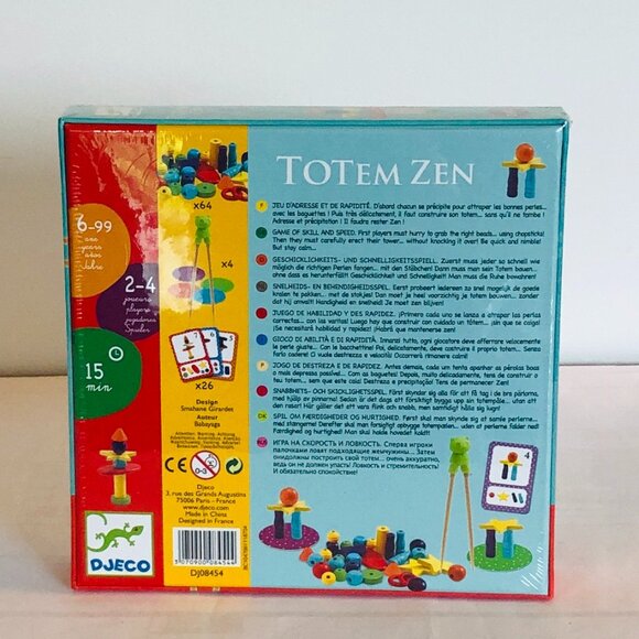 New Sealed Djeco Game Totem Zen-Balance, building & Chopsticks Skill Fun Game 🥢 - Picture 10 of 12